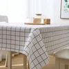 Tovaglia Tovaglia in PVC nordico Impermeabile Antiscottatura Tovaglie per la casa in plastica riutilizzabili antiolio Tovaglie per caffè Plaid Mat Decor