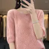 Women's Sweaters Clothing T-shirt Summer Knitted Hollow Short Sleeve Merino Wool Pullover Tank Top Fashion Korean Tees