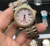 Reloj de diamantes para mujer, relojes de mujer de 31mm, reloj de pulsera para mujer, día, fecha, día, reloj de pulsera con cristal de zafiro, mecánico automático-07