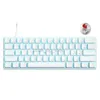 61 مفاتيح 60 ٪ ألعاب Mini Mechanical Keyboard Hotswap Type-C Gaming Ergonomics لوحة المفاتيح PBT Kears for Gamer HKD230808