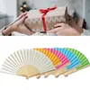 Chinese Style Products Fsahion penggemar pesta kipas tari hadiah kertas bambu kipas pernikahan R230808