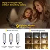 Dekorativa objekt Figurer 7 LED Book Light USB Raddbar läsning 3Level varm dagsljus Portable Flexible Easy Clip Night Lamp 230807