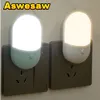 Inne wystrój domu Lampa nocna Lampka Nocna Light Eu US Plug LED LED LIGE LIGHT AC220V Sypialnia Prezent dla dzieci Śliczne na korytarz WC 230807