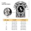 Mens T Shirts Mandala Tshirts Zeds Dead Trippy Art 3D Tryckt andningsbara retro kortärmad polyester harajuku o-hals toppar streetwear