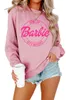 Felpe con cappuccio da donna Felpe I Am Kenough Barbenheimer Felpa rosa Uomo Donna O collo Abbigliamento Vintage Streetwear 230808