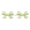 Stud Earrings Candy Color Small Bow Knot Cute Girly Style For Women Drop Delivery Jewelry Dhgarden Dhauk