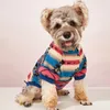 Abbigliamento per cani Costume eccellente Anti-sbiadimento Poliestere facile da indossare Cappotto con stampa motivo irregolare Copertura del ventre Abiti invernali