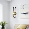 Wall Lamp Glass Ball Lampshade Lamps Home Decor LED Lights For Living Room Bedside Bathroom Corridor Indoor Lighting Light
