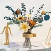 装飾的な花乾燥花ユーカリコットンブーケ装飾アレンジメントウェディングパーティーホームテーブル装飾ギフトマザーガールフレンド