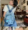 Schultaschen LEFTSIDE Big Korean Fashion Tie Dye Rucksäcke Streetwear Y2k Ästhetische Schultaschen Hohe Kapazität Kawaii Rucksack Studenten 230807