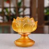 Candle Holders Vintage Lotus India Holder Antique Candlestick Retro Church Crystal Golden Portavelas Christmas Utenciles