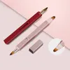 Aluminum Retractable Lip Brush for Lipstick, Double-ended Lip Applicator with Cap, Portable Lip Liner Brush Lip Gloss Eyeshadow Smudge Concealer Makeup Brush