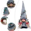 Decoração de gnomo de natal com nariz grande chapéu pontiagudo enfeite de boneca sem rosto decoração de gnomos para festa em casa decoração de mesa l230620