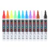 Conjunto de 12 marcadores de canetas de giz líquido apagáveis marcadores multicoloridos placa de escrita de LED vidro janela arte 8 cores 230807