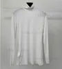 Diseño de moda para mujer Blusas de manga larga Camisas Tops Blusas Mujeres Sexy Slim Cuello alto Blusa de punto Camiseta elástica en blanco y negro Tops T230808