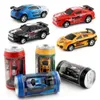 ElectricRC Auto 4 Kleuren RC Kan Doos Creatieve Mini Radio Afstandsbediening Licht Micro Racing Speelgoed Voor Jongens Kids Gift 230808