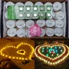 Candles 2448Pcs LED Tealight Tea Flameless Candle Lamp for Wedding Romantic Birthday Party Halloween Christmas Decoration 230808