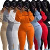 Lucky Label 2 Piece Set Women Crop Top Leggings Pants Sweet Streat Stretch Jogger Outfit Fall Clothes Passale Drop 210331 T230808