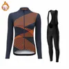 Radfahren Jersey Sets 2023 Frauen Warme Winter Thermische Fleece Fahrrad Kleidung MTB Outdoor Reiten Sport Langarm Ropa Ciclismo Mujer 230807