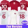 22 23 Katar Muntari Mens Soccer Jerseys National Drużyna Afif Alhaydos Alaeldin Abdelkarim Boualem Home Away Football Shirts krótkie mundury