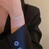 Bracelets porte-bonheur Bracelet de tennis réglable romantique pour femme Cristal AAA Zircon cubique Pierre naturelle Fleur Couple Cadeau de Noël 230807