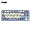 BOW Wireless Gaming Mechanical Keyboard Hot Swap RGB Bluetooth Keyboard Rechargeable Wired Keyboard With Multi-Function Knobs HKD230808