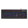 Rapoo V185 Wired Keyboard and Mouse Set 104-key Mechanical for Gaming Cool Color Mixing Backlight Systems Wearproof Black HKD230808