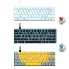 61 клавиши 60% мини-игры механическая клавиатура Hotswap Type-C Gaming Ergonomics клавиатура PBT-клавиш для геймера HKD230808