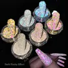 Nail Glitter Reflecterende Poeder Reflectie Shining Crystal Pailletten Chroom Pigment UV Gel Polish Decoratie 230808