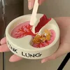 Pink Lung Ashtray Ceramic Resin Cigar Ashtray Unique Creative Ashtray For Men Women Desktop Decoration Smoking Items Gifts HKD230808