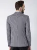 Клетчатые мужские костюмы Slim Fit Tuxedos Business Office Wedding Groom Wear Notched Lapel Blazer 2 PCS Custom Made