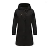 Trenchs pour femmes manteau à capuche femmes solide imperméable coupe-vent pardessus printemps automne femme surdimensionné vêtements d'extérieur en vrac imperméable extérieur