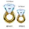 Fashion Diamond Ring Aluminium Foil Balloon Dekoracja Dekoracja urodzin Wedding Easter Halloween Ballons HKD230808