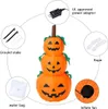 Autres fournitures de fête d'événement 4ft Halloween extérieur citrouille gonflable combo décoration de cour gonflable lumières LED intégrées adaptées au jardin/cour 230808