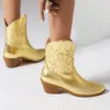635 Cowgirl For Cowboy Pink Women Hafted Hafted Toe Chunky Heel Western Kids Buts Shinny Buty bezpłatne statek 230807 79490 46037 25284
