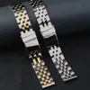 Watch Bands Superior 18 22 24mm 316L Stainless Steel Watchband For Breitling Waterproof Silver Wrist Bracelet Man Woman Free tools 230807