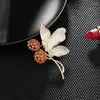Broches SUYU Mode Grade Cuivre Micro Incrusté Zircone Cubique Manteau Avec Costume Pissenlit Papillon Broche