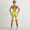 Бегущие шорты Women Yoga Fitness Push Up Обучение Qucik Dry Sportwear Собственная спортивная спортзал езда на велосипеде самка