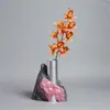 Decorative Flowers Artificial Fake Flower East Asian Orchid Bouquet Home Decoration Party Office Livingroom Wedding Accessories