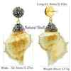 Dangle Oorbellen Natuurlijke Grote Schelp Voor Vrouwen Onregelmatige Vintage Zee Stijl Geometrische Oorbel Boheemse Sieraden Bruiloft Trendy