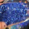 Paznokcie Glitter Chunky Colours Mur 50 Grams 24 Poliester Holograficzne holograficzne cekiny Płatki Mix # 230808