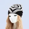 Beanieskull Caps 23 Sticked Hat Color Rainbow Love Printed Pullover European and American Fashion Woolen 230808