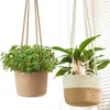 Planters Pots Tangan Katun Tali Tanaman Gantungan Bunga/Pot Menggantung Penanam Penyimpanan Keranjang Taman Rumah