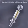 Gros Portable NC Kit Brûleur À Huile Tuyau Narguilé Coloré 30mm Boule Main Fumer Tuyaux D'eau Filtre Astuce Testeur Tube Mini Dab Paille Huile Nail Pipes