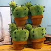 Bonecas de pelúcia Simulação Cacto Planta de pelúcia Macio Brinquedo de pelúcia Vaso de pelúcia Cacto Travesseiro Sofá de escritório Almofada Estante de casa Decoração Orn 230807