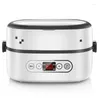 ミニ電気炊飯器インテリジェントオートマチックフードコンテナポータブルボックス熱保存ランチ