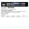 Solglasögon HKUCO Polariserade ersättningslinser för ThinLink Black/Silver 2 -par