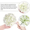 Decorative Flowers Wreaths Hydrangea Artificial Flowe Silk Hydrangea Heads for Wedding 230808