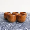 Cups Saucers 1pcs Wood Small Tea Coffee Cup Solid Wine Wooden High Quality Handmade Natural