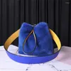 Duffel Bags роскошные женские меховые мешки на натуральные норка ведро для магнитного замыкания пряжки зимнее повседневное ужин